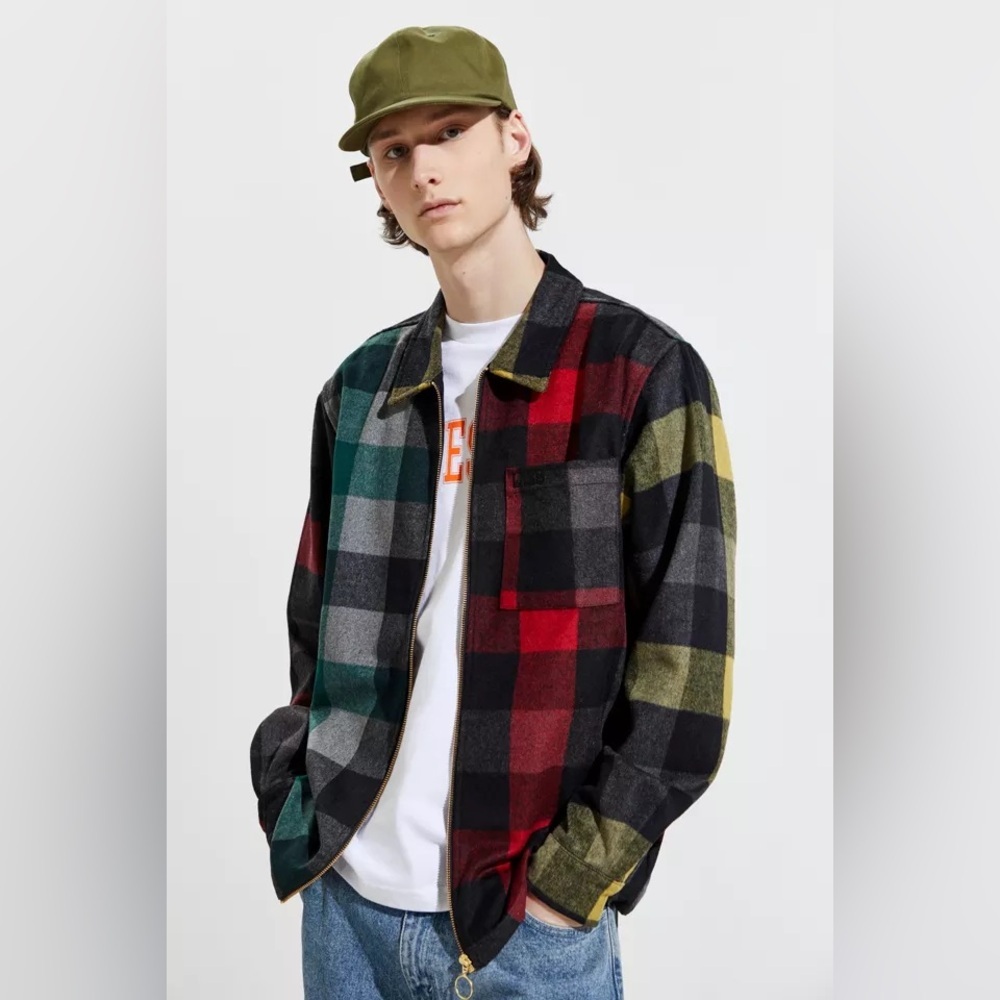 Lazy Oaf Plaid Wool Blend Jacket